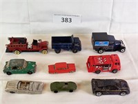 Mixed Lot of Nine Die-cast & Plastic Model Cars