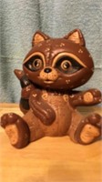 Hillbilly raccoon 6 inch Tall