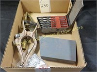 BOX W/ 2 GROUND CLAMPS, 2 DRILL BIT INDEXES