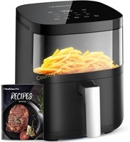 Beelicious 4QT Air Fryer, 8-in-1, Black