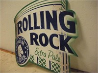 Rolling Rock Tin Sign, 21x24