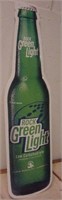 Greenlite Rolling Rock Tin Sign, 10x36