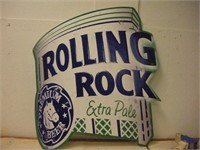 Rolling Rock Tin Sign, 35x40