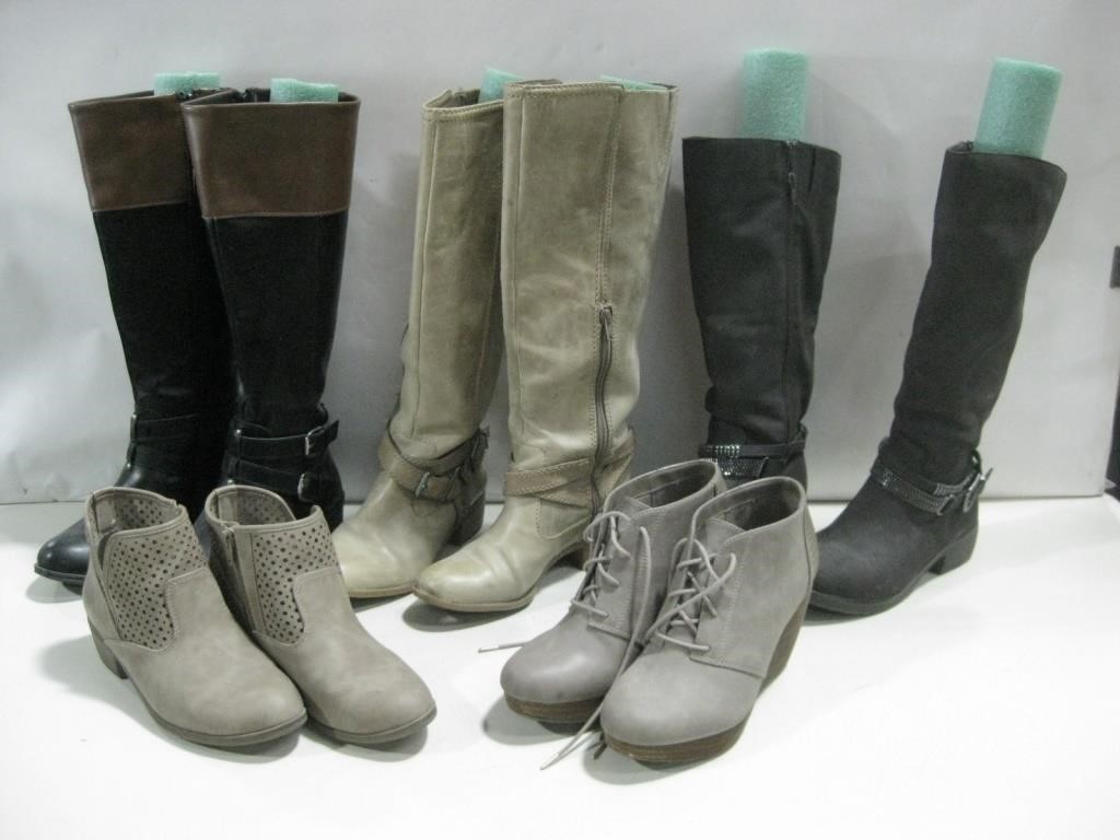 Five Assorted Women's Boots See Info