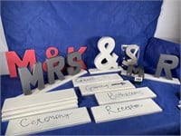 Letters, 16.25x4 3/8" Sign Boards