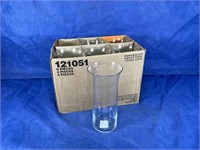 Flare Top Vases, Qty: 6, 9 1/8"T