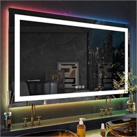 72"X36" RGB LED Bathroom Mirror with Lights