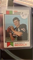 Ken Anderson 1972 Topps Rookie Card