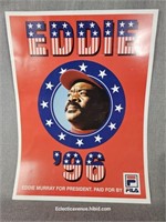 Eddie Murray for President Vintage Fila Poster 96