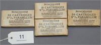 (4) boxes of rare Winchester sub-machine gun 9 mm
