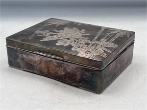 Sterling silver lidded box