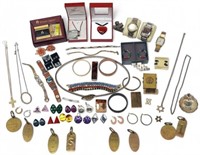 Lot of Mixed Jewelry & Watches - Some Sterling.