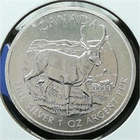 2013 CANADA $5 SILVER COIN ANTELOPE