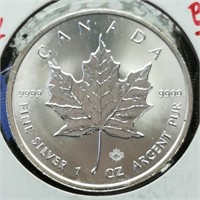 2019 CANADA $5 SILVER COIN MAPLE LEAF