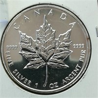 2007 CANADA $5 SILVER COIN MAPLE LEAF