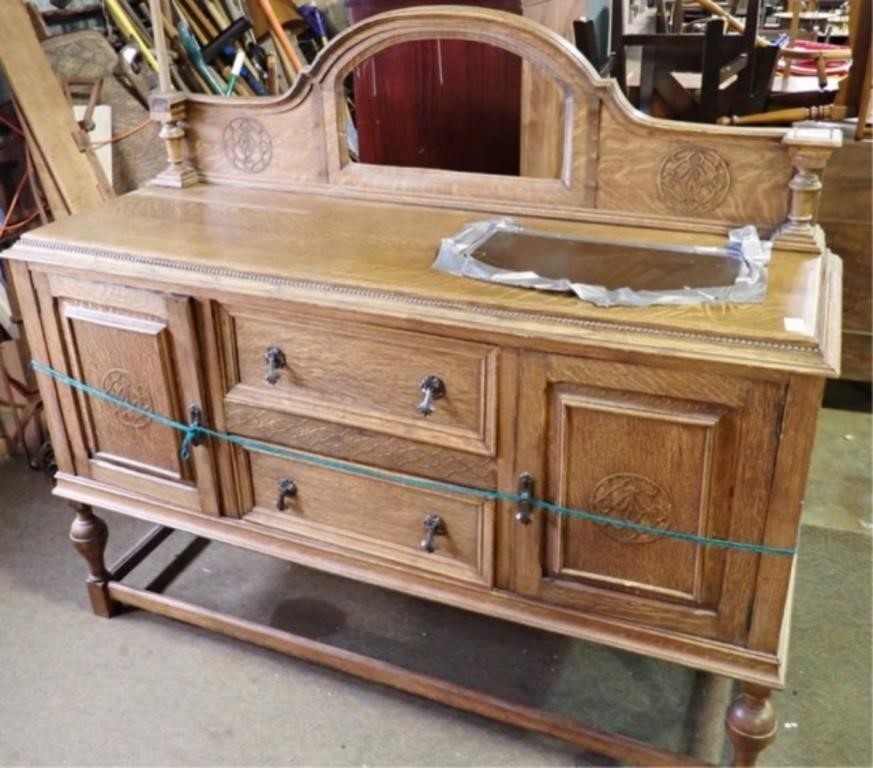 FRENCH STYLE CARVED BUFFET 60x20x43