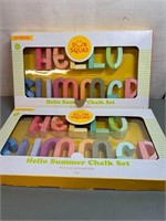 New $30 Hello Summer Chalk Set 2pk