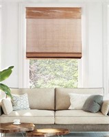 CHICOLOGY Bamboo Roman Shades  34x64