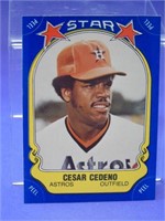 1981 Fleer Cesar Cedeno Sticker