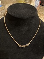 17" 10K GOLD necklace 5.3g Made In Italy IMD