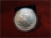 1-ounce silver .999 eagle round. 1991