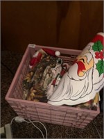 Crate with misc Christmas