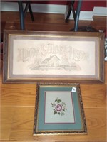 2 needlework pictures