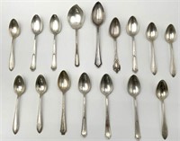 Lot of 16 Asst. Sterling Spoons.