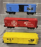 3 American Flyer PikeMaster Boxcars