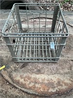 Metal milk crate