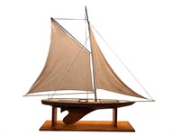 Wood Pond Yacht / Sail Boat on Stand