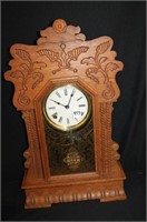 Oak Gingerbread Clock w/ dong w/ hour & half