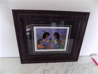 David Morriseau "Family" PP 2/99 18.5" x 15" Frame