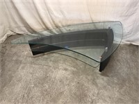 Modern 2-Tier Glass Top Coffee Table