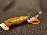 11" Barminski Fixed Blade Knife w/ Sheath