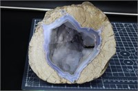 Dugway geode, Utah, cut, 3 lb 7.4 oz