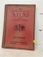 The New World Atlas & Gazetteer 1922 Edition
