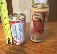 2 Nascar Budweiser cans, Dale Earnhardt