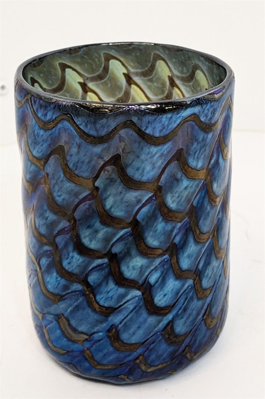 Gorgeous Art Glass Cup by Saul Alcaraz