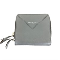 Balenciaga Gray Leather Wallet