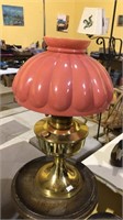 Aladdin oil lamp with glass shade it's missing