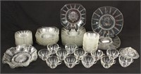 62 Pcs. Federal Glass Co. "Columbia" Pattern