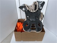 Large dirtbike chest protector & high vis vest