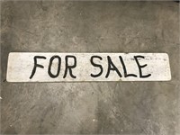 For Sale Wooden Sign