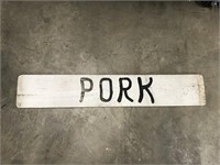 Pork Wooden Sign