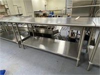 Stainless Steel Food Prep Table 6ft L
