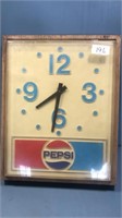 Pepsi clock. Battery operated