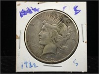 1922-S Peace Silver Dollar in Flip