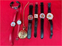 Lot of 8 Character & Disney Watches