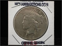 1923-S Peace Silver Dollar in Flip